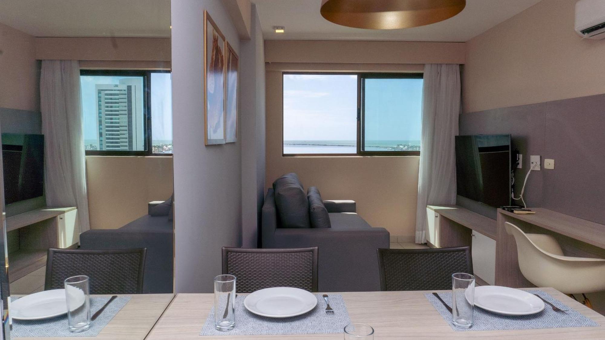 Flat Ao Lado Do Rio Mar No Edf Beach Class Excelsior Por Yolo Recife Luaran gambar